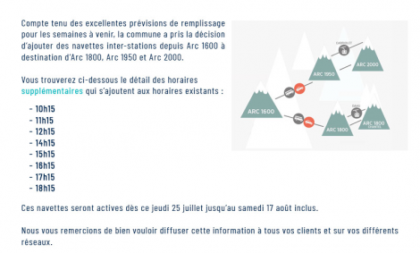 Renforcement des navettes interstations jusqu&rsquo;au 17 août